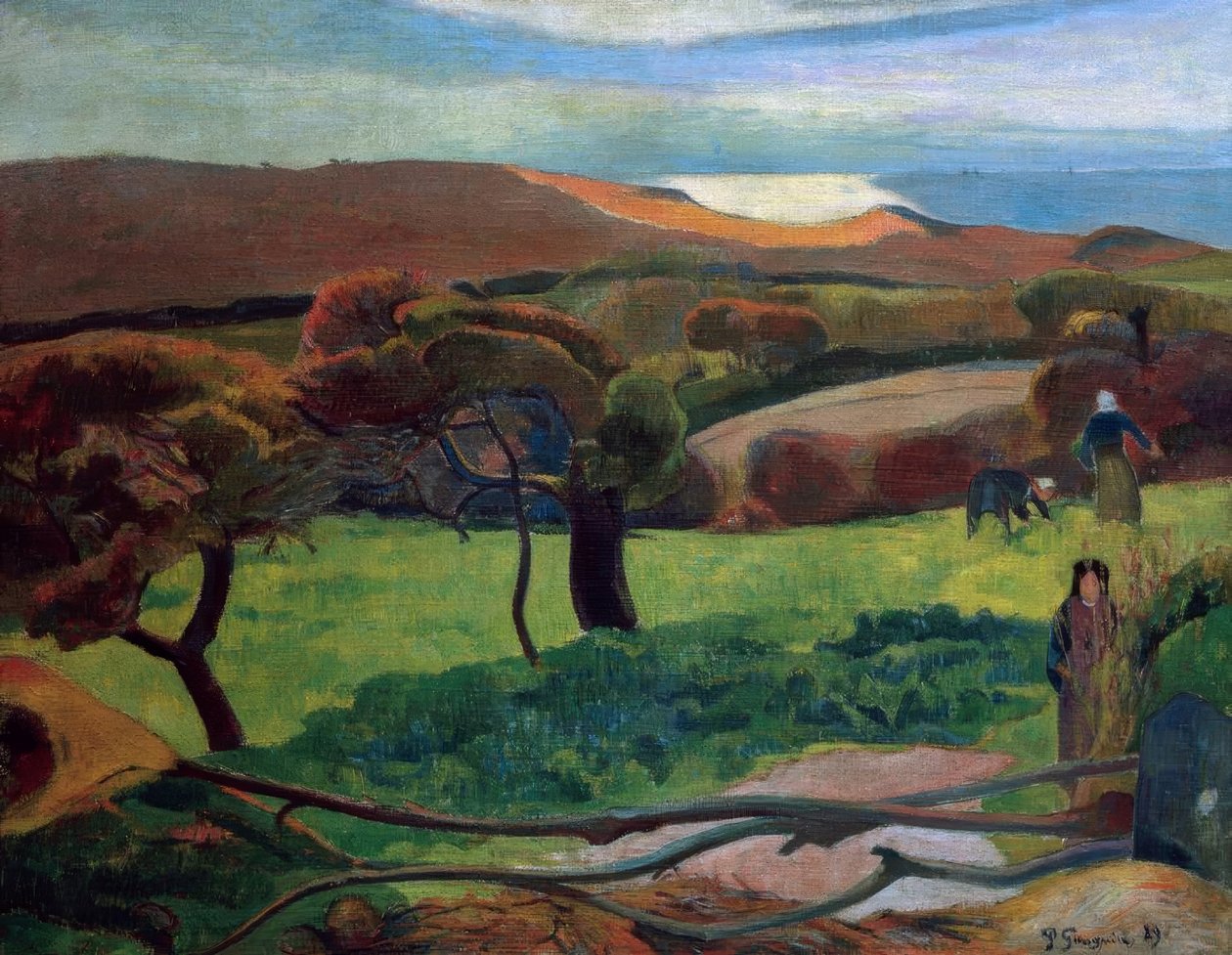 Paul Gauguin-Swineherd, Brittany 1888 キャンバスウォール